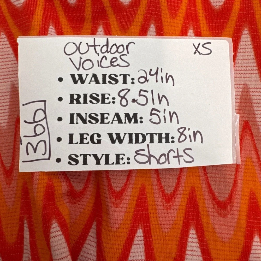 Outdoor Voices Exercise Shorts High Rise Pockets Running Gym‎ XS